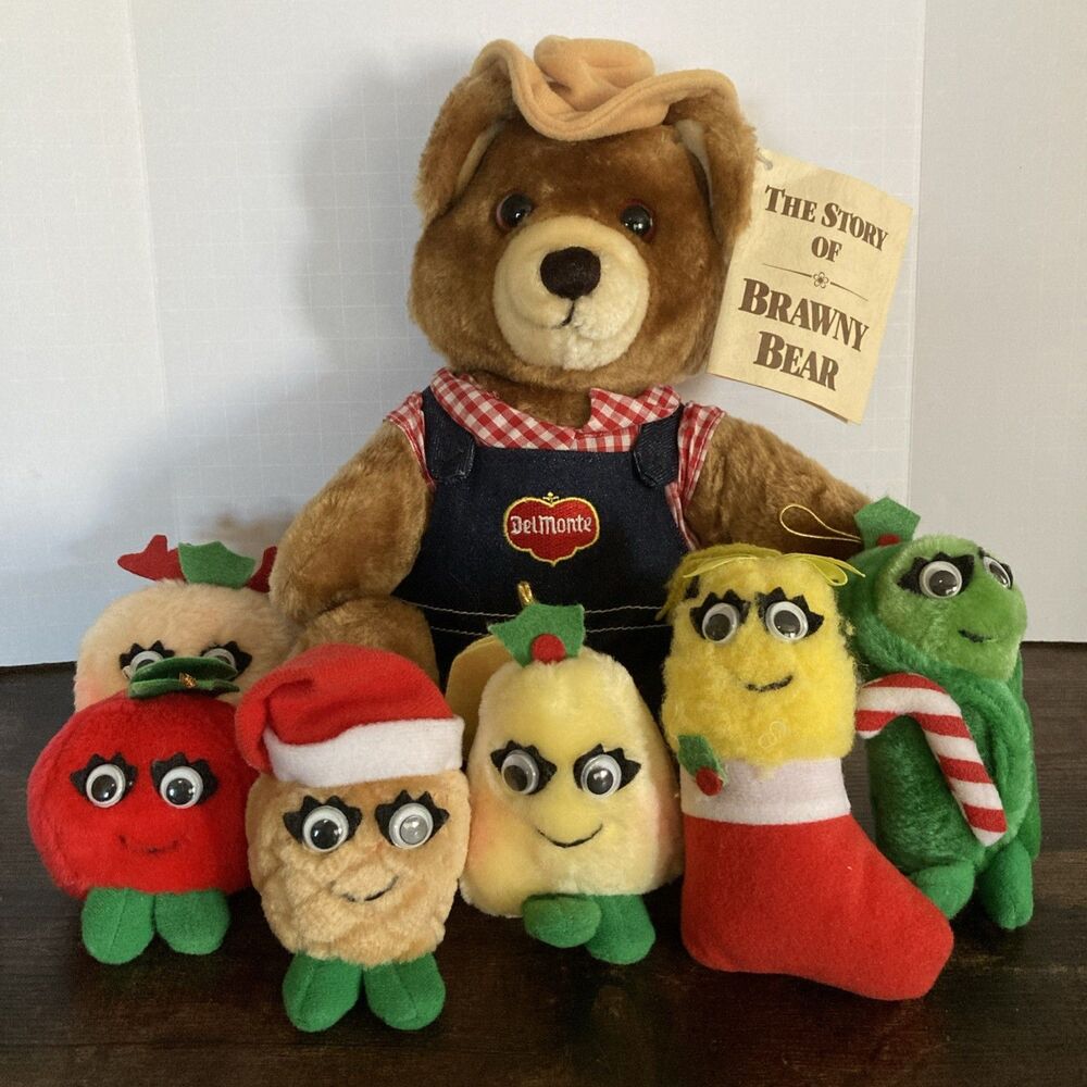 Del Monte Dankin Yumkin Brawny Bear Lot 10" & 6" Country Yumkin Vintage
